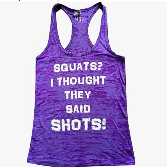 Tops - Purple Muscle Tank